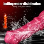 10in Horse Knot Silicone Soft Big Ejaculating Dildo G-Spot Stimulato Massager