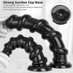 11.02in 13.18in Spiral PVC Big Anal Plug Dildo Adult Sex Toy For Couples