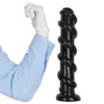 11.02in 13.18in Spiral PVC Big Anal Plug Dildo Adult Sex Toy For Couples