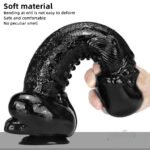 11.8in Big Thick Spiked Dildo Realistic Glans Sex Toy With Sucker