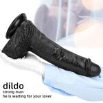 12.6in 14.17in Super Large Long Thick Black Real Anal Dildo For Adults