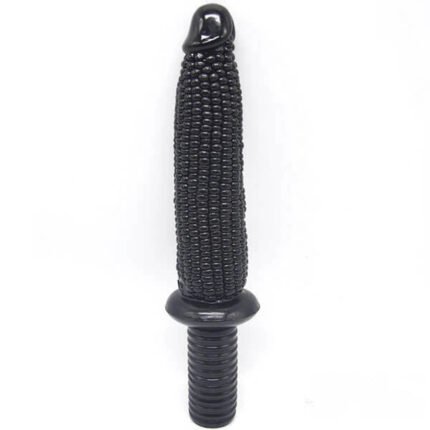 12.99in Big Black Corn Sword Dildo For Women Men With Handle
