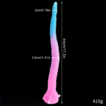 15.1in 17.3in Luminous Silicone Soft Long Big Tentacle Octopus Dildo