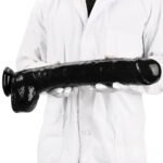 15.74in Extra Big Long Black Dildo Real BDSM Sex Toy For G spot Sex