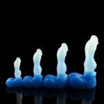 4.56in 5.9in 6.81in 8.07in Dog Knot Silicone Soft Fantasy Cock Dildo