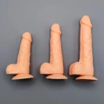5.31in 6.29in 7.48 Realistic Female Male Flesh Like Dildo Adult Toy