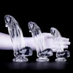 6.3in 7.28in 8.66in Realistic Clear Women Dildo With Suction Cup