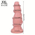 7.08in 8.46in 10.03in 11.81in 13.77in 14.96in Fantasy Big Thick Monster Dildo