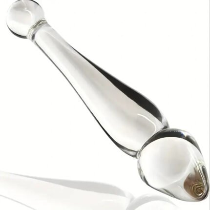 7.68in Unisex Glass Double Heads Dildo External Anal Opener
