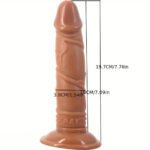 7.76in Realistic Male Female Anal Rope-Tied Skin Texture Dildo For Adults