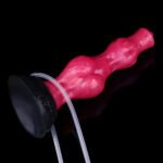 8.11in Dog Knot Silicone Soft Big Ejaculating Dildo G-Spot Stimulato Massager