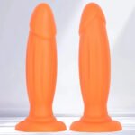 8.85in Eggless Female Masturbator Silicone Soft Dildo For Women Men