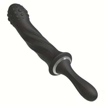9.65in Silicone Soft Vibrating Dildo With Handle For G-spot Stimulator