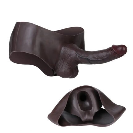 9.84in Hollow Cock Strap on Dildo Panty For Anal Stimulation For Men